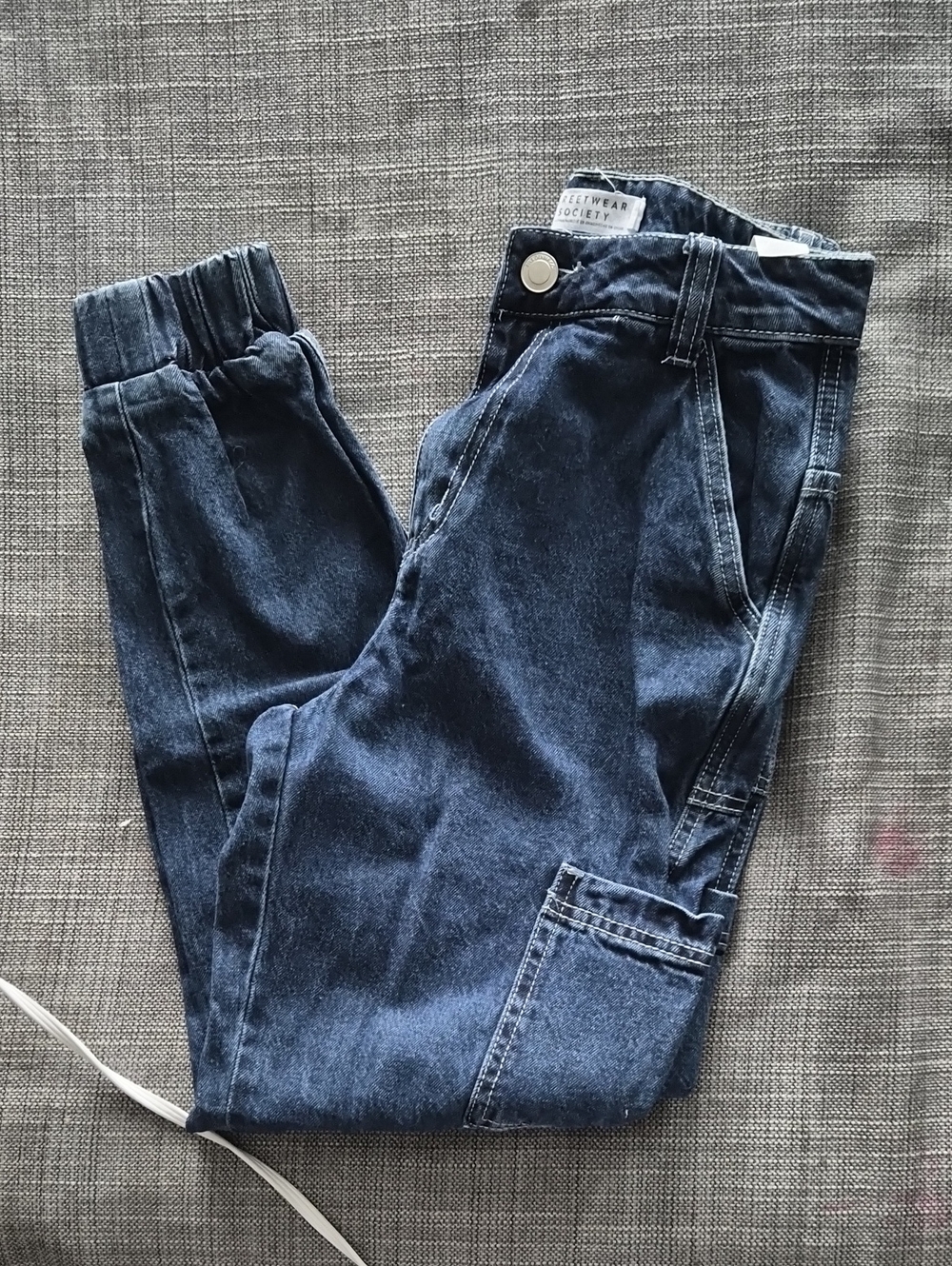 Women’s Dark Blue Denim Jogger Jeans